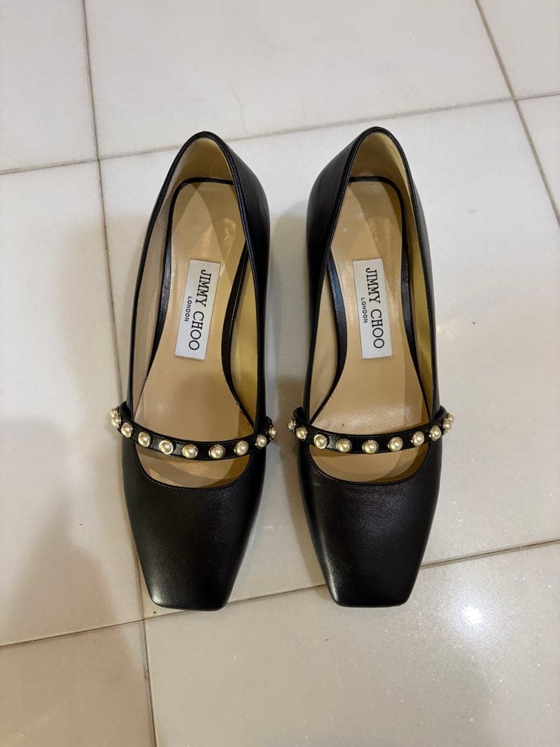 JIMMY CHOO ブラック パンプス 35.5