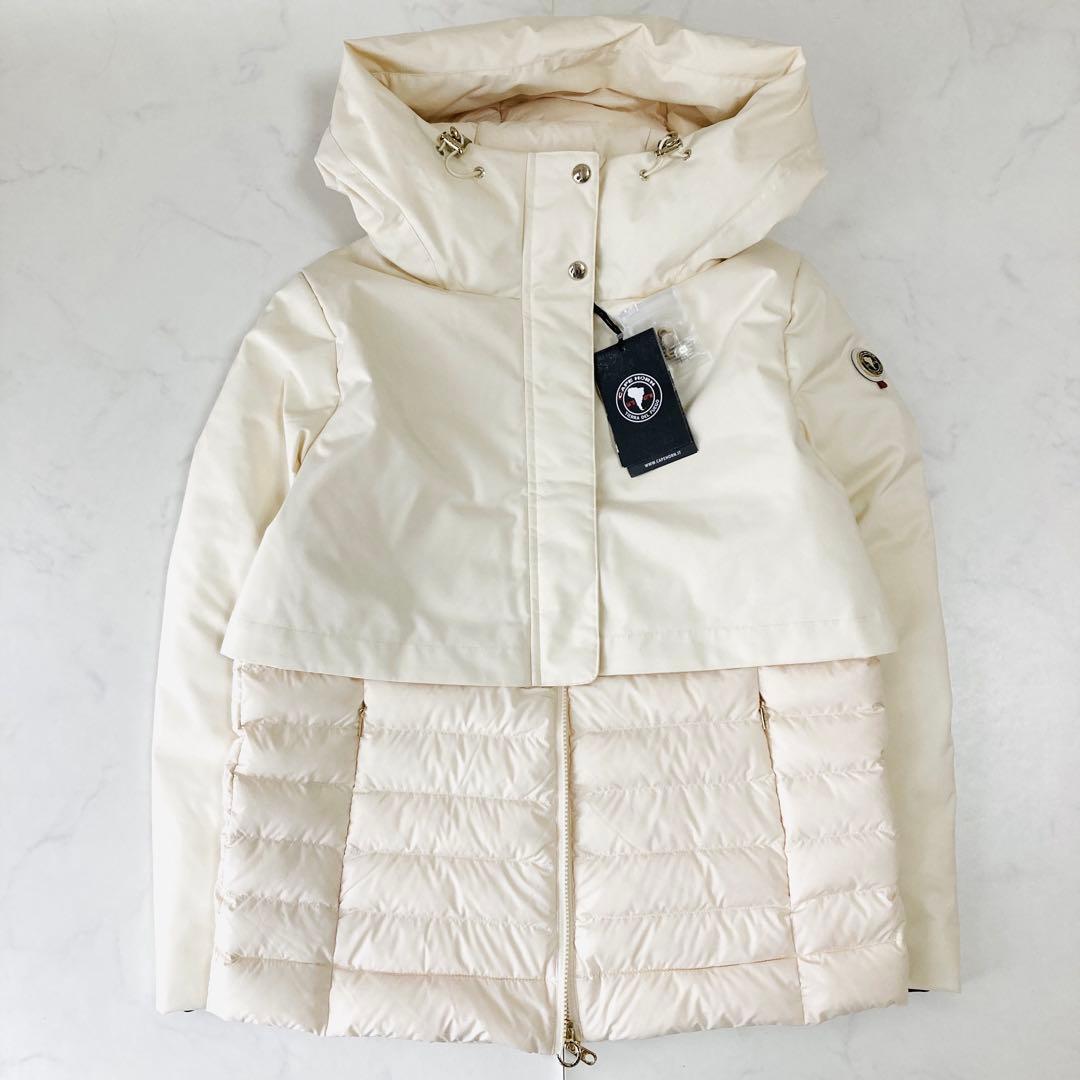 24AW✨️ケープホーン カサブランカ　 ダウンジャケット　異素材切り替え　フード