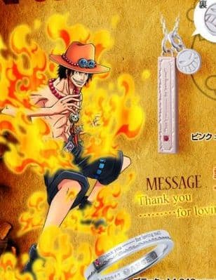 TheKISS ザキッス 火拳のエース メラメラのシルバーネックレス ワンピース