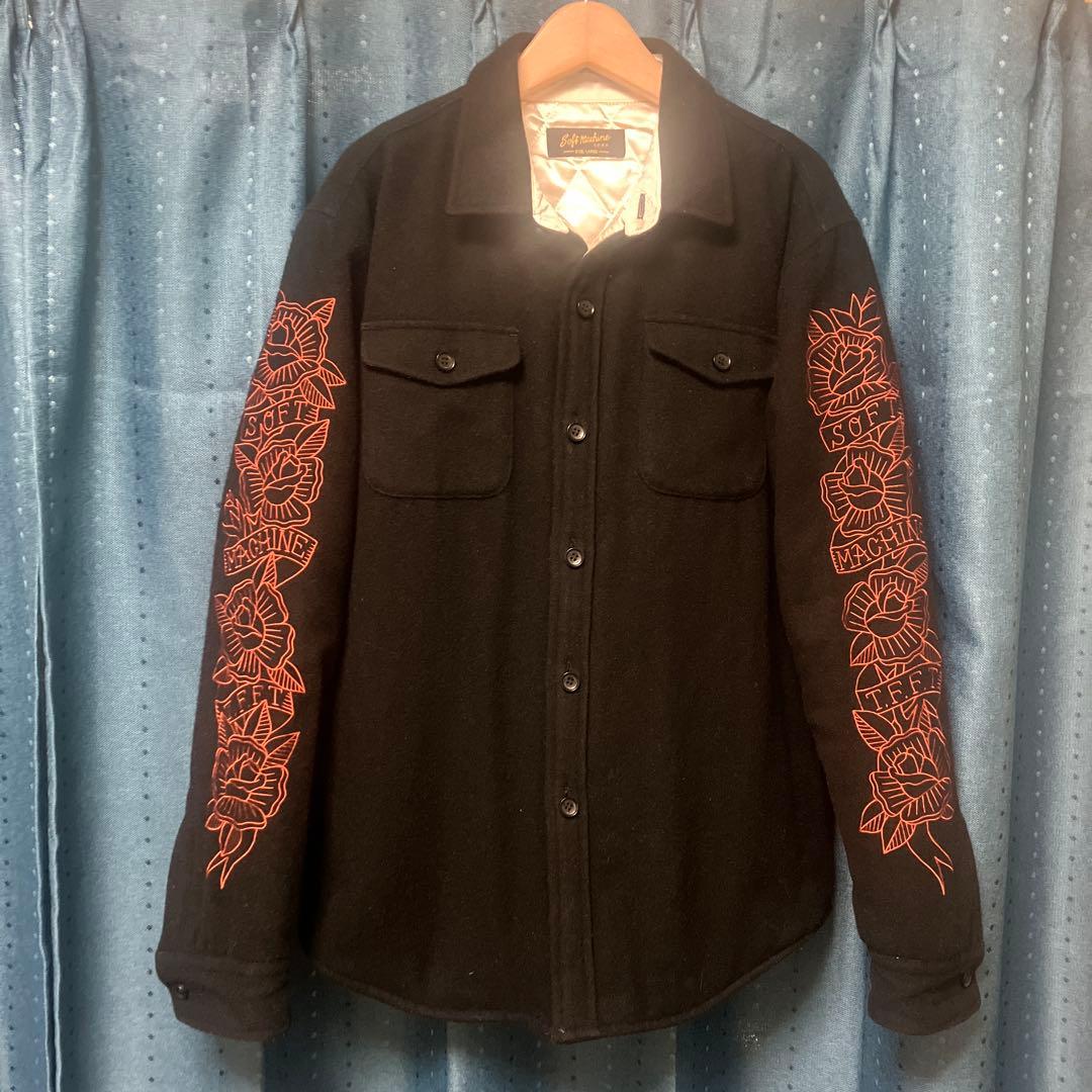 ソフトマシーン SM-19AW-014　刺繍　ジャケット　キルティング メルトン