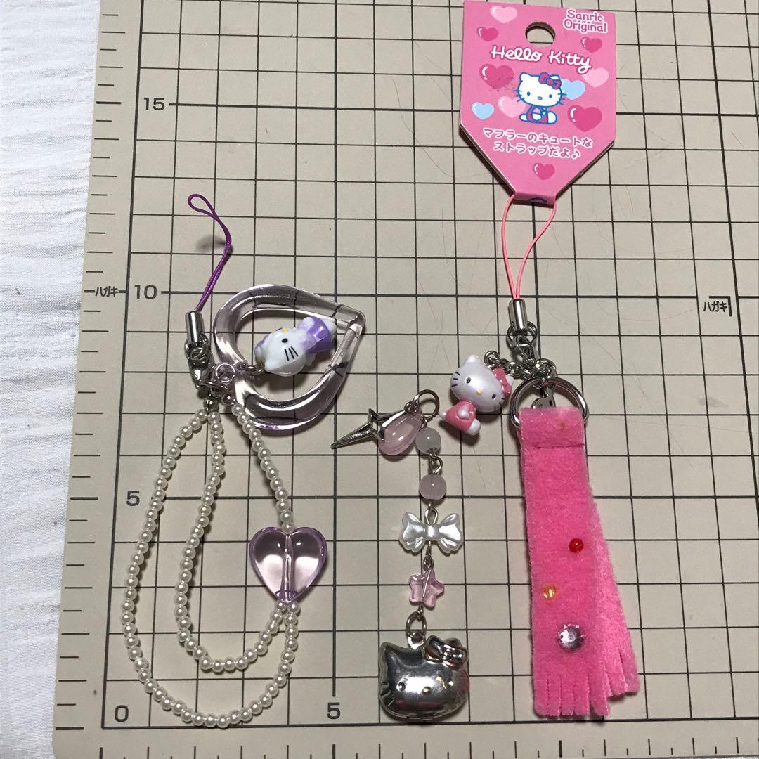 当時物レア】サンリオ ハローキティ 平成 ストラップセット