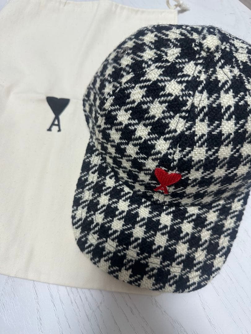 アミパリス AmiParis美品　正規品　チェック柄キャップ