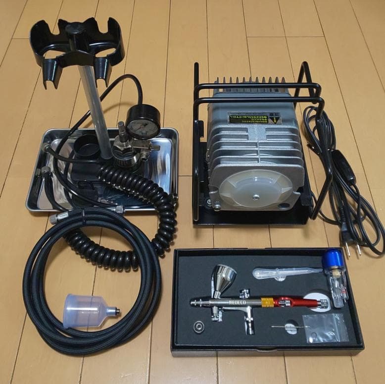 リニアコンプレッサーL7 エアブラシ レギュレーターセット エアーブラシ