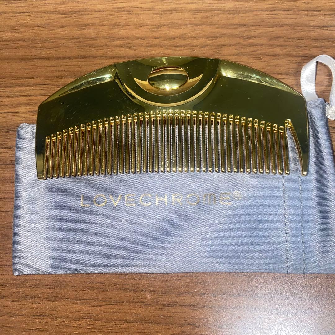 ラブクロム K24GPツキ ゴールド美髪コーム 美品