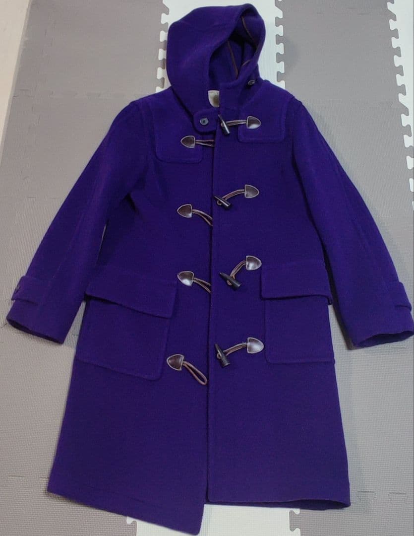 OLD ENGLAND オールドイングランド 紫色 ダッフルコート 36 OLD ENGLAND - 田丸麻紀 OLD ENGLAND ＊ ダッフルコート パープル 36の