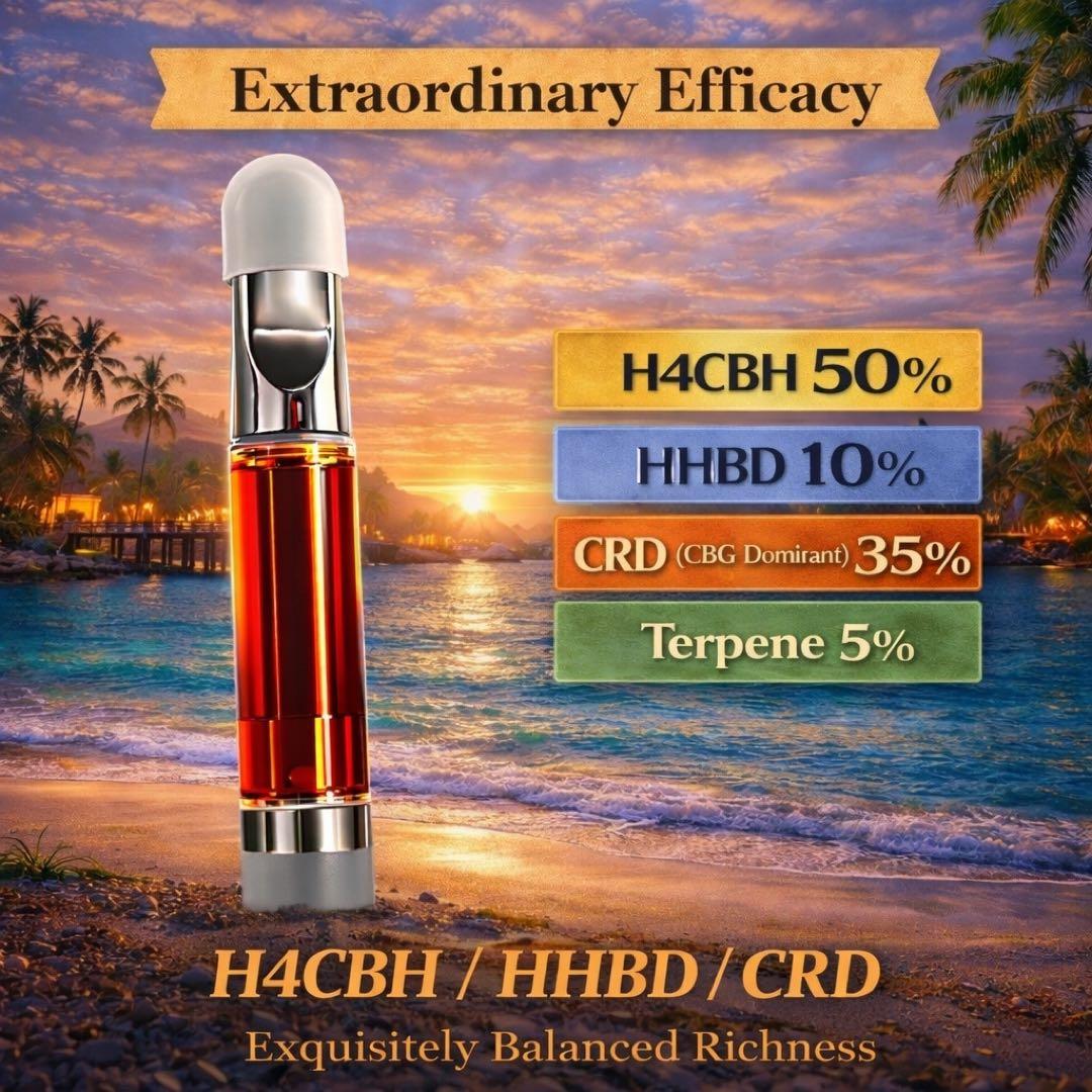 【新発売！】H4CBH × HHBD × CRD (CBG優勢) リキッド 1㎖