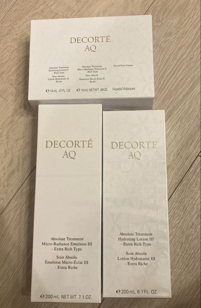 【現品】デコルテAQ アブソリュート乳液・化粧水