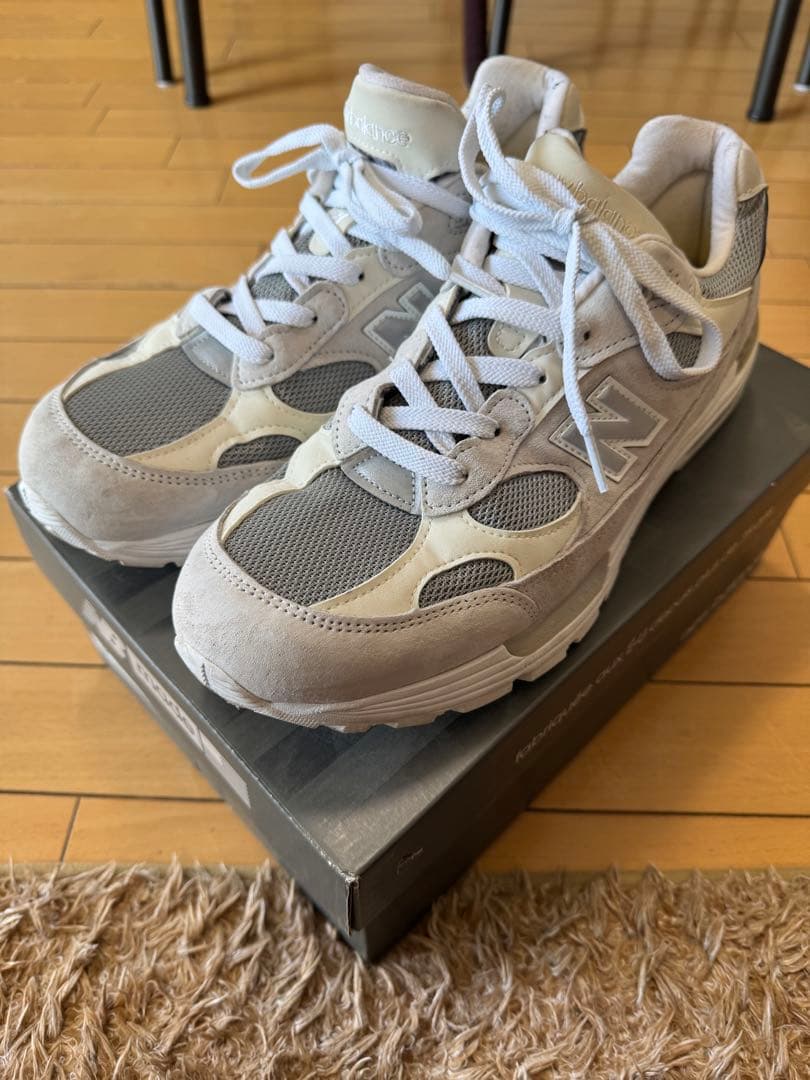 New Balance 992 ホワイトグレー スニーカー 29.5cm