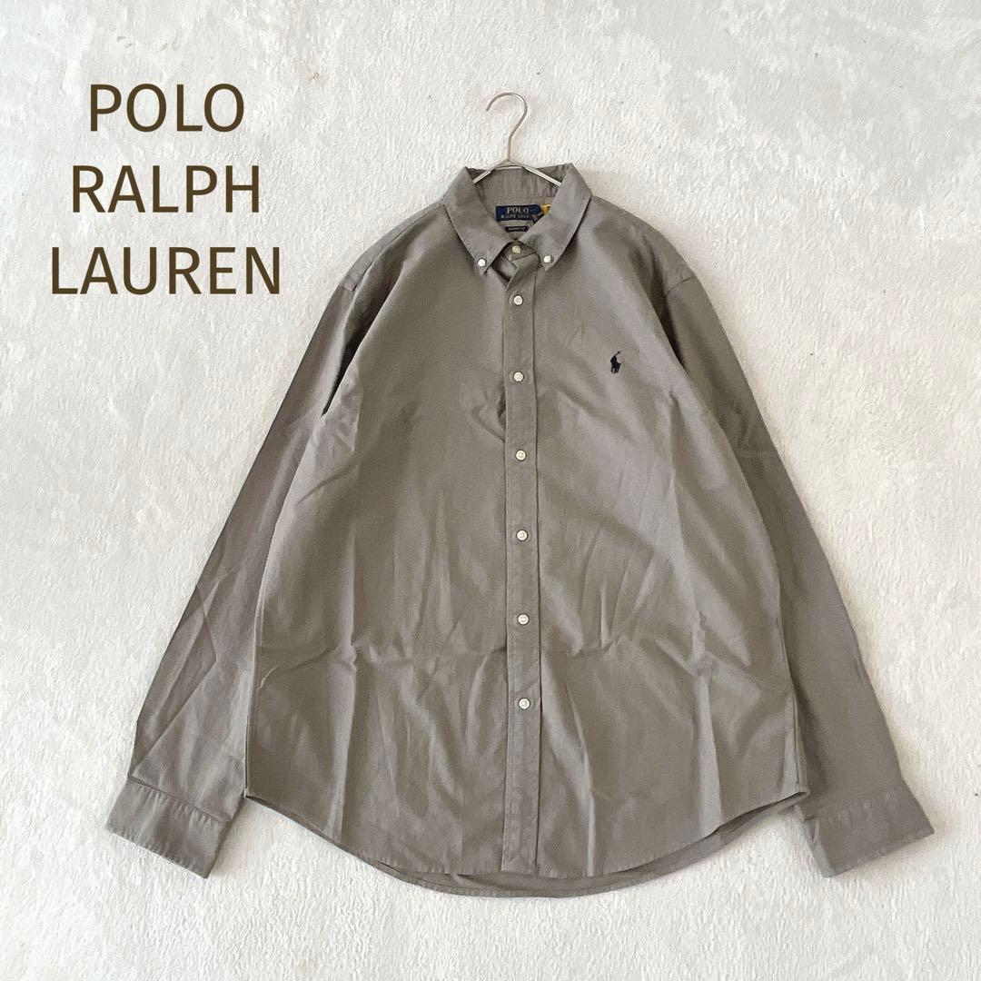 新品タグ付★POLO RALPH LAUREN★現行タグ ボタンダウンシャツ L ラルフローレン コットン ボタンダウンシャツ 柔らか ポニー刺繍 白