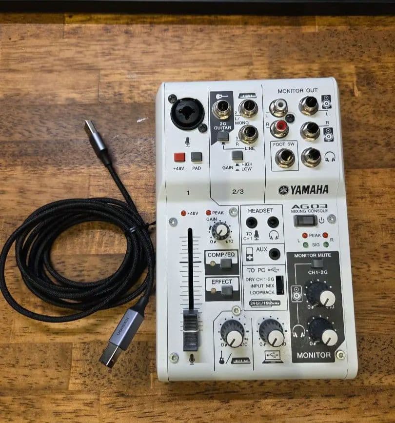 Yamaha オーディオインターフェイス AG03 中古美品 ヤマハ(YAMAHA)|オーディオインターフェイス|【ハードオフ公式通販