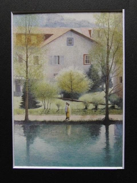 福井良佑、【天使の朝（スイス・インターラーケン）】、希少な大判額装用画集より