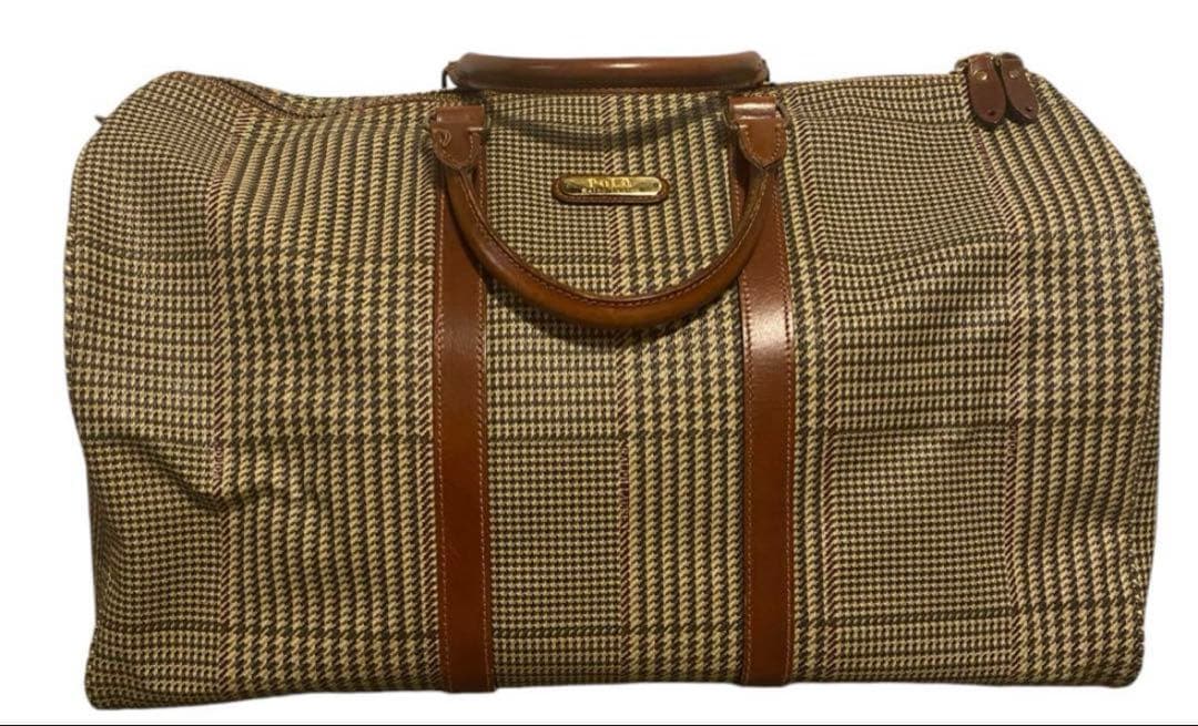 チェック柄ボストンバッグ 大容量 pyornim（ピョルニム） ボストンバッグ 「大容量」「A4サイズ対応