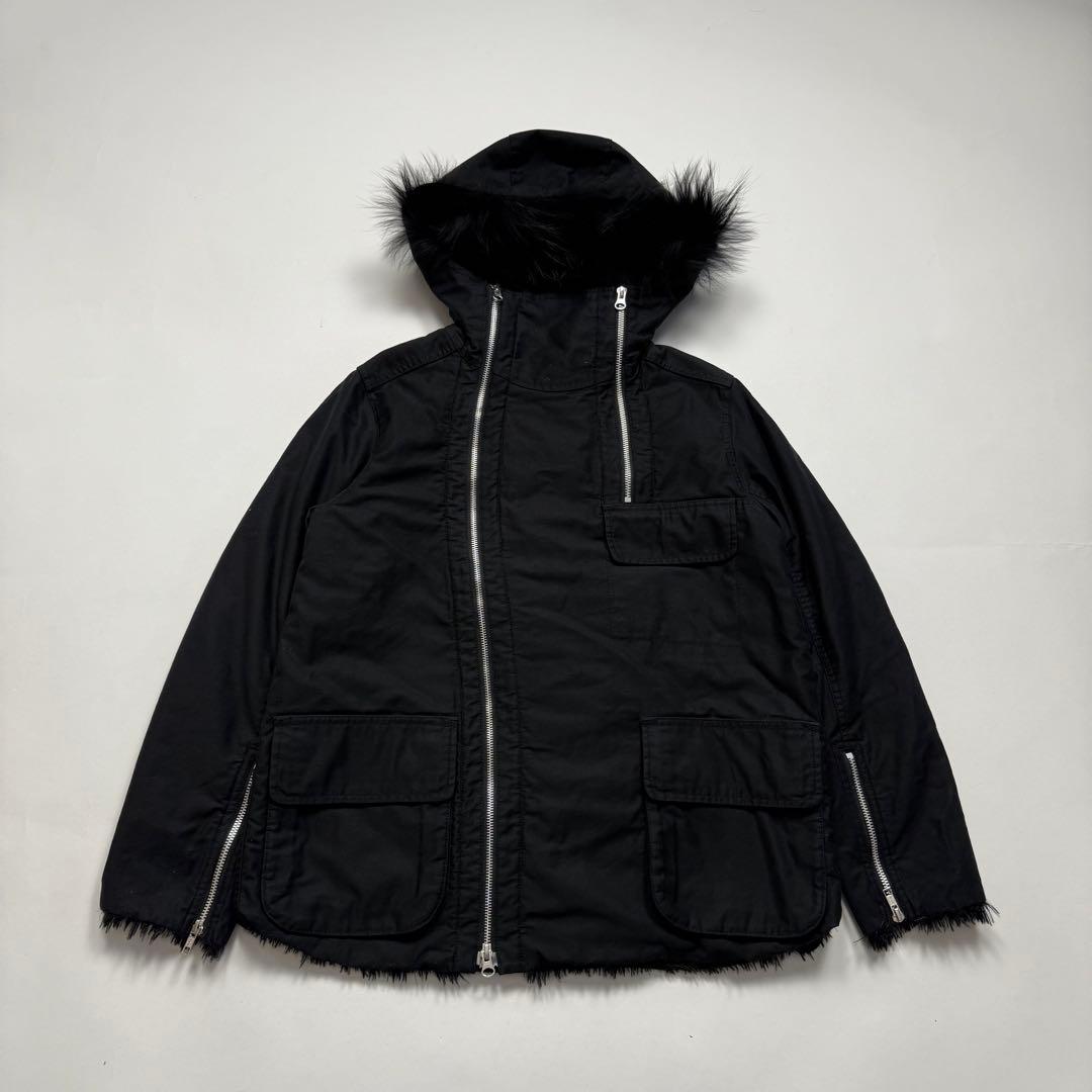ジャケット・アウター 2000s ZUCCA diagonal zipup foodie jacket