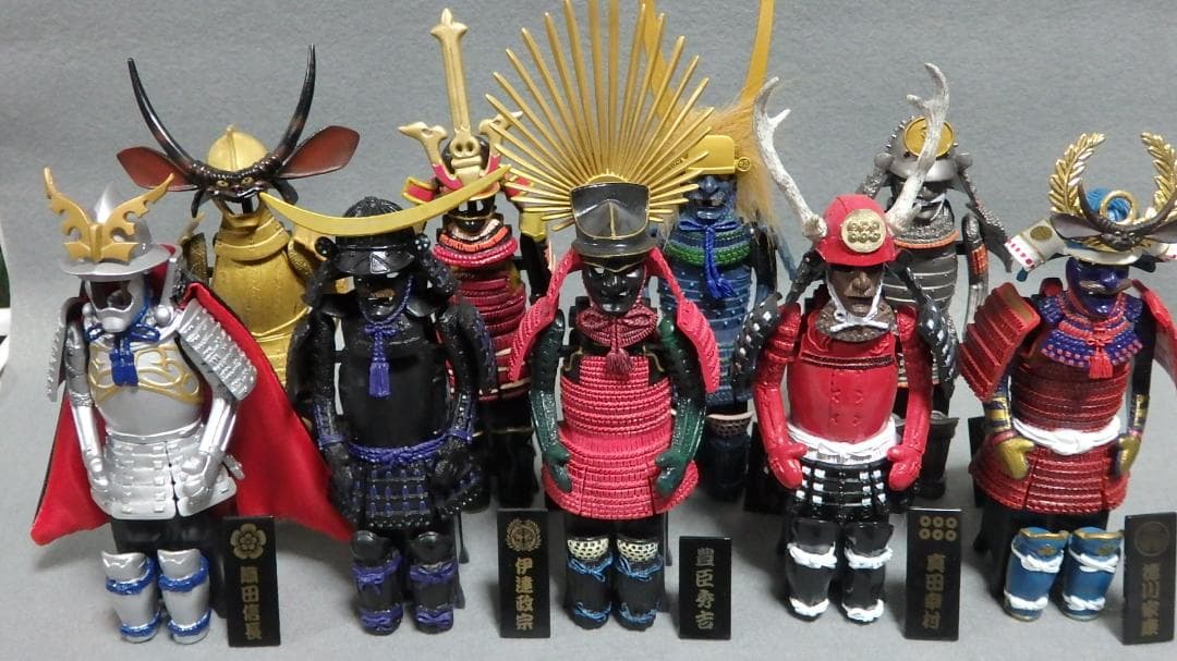 風林火山 戦国武将　鎧甲冑　ミニチュア　フィギュア　豊臣秀吉　伊達政宗　真田幸村