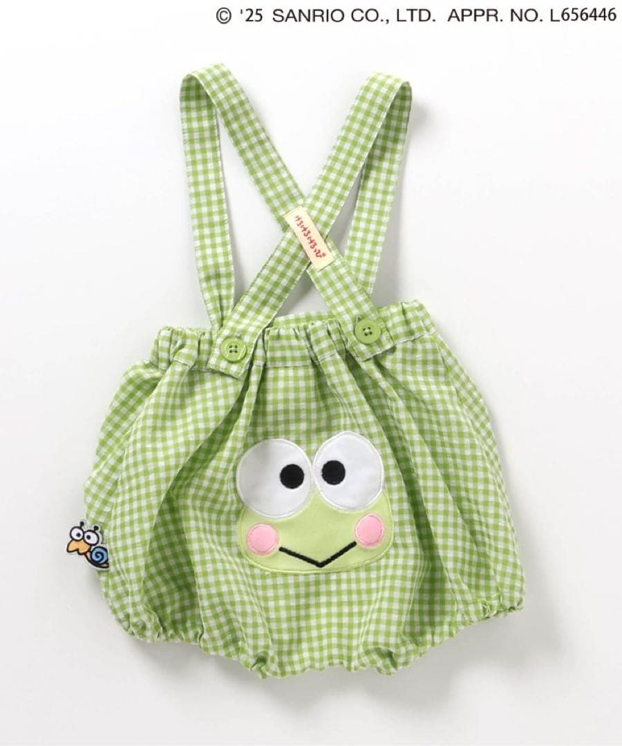 BREEZE サンリオ　サス付きおしりモチーフブルマ サロペット　けろっぴ