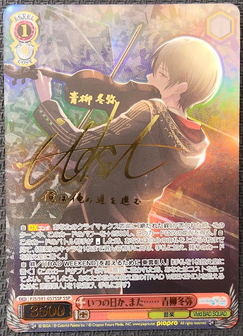 ヴァイスシュヴァルツ いつの日か、また…… 青柳冬弥 SSP いつの日か、また…… 青柳冬弥(PJS/SE49-014) | P | ドラゴンスター