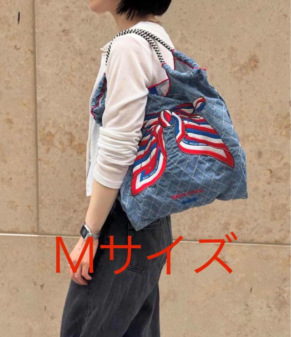 Mサイズ Ball＆Chain スカーフ リボン柄 デニム 表参道店限定 ボールアンドチェーン Ball＆Chain スカーフ リボン柄 Mサイズ 表参道