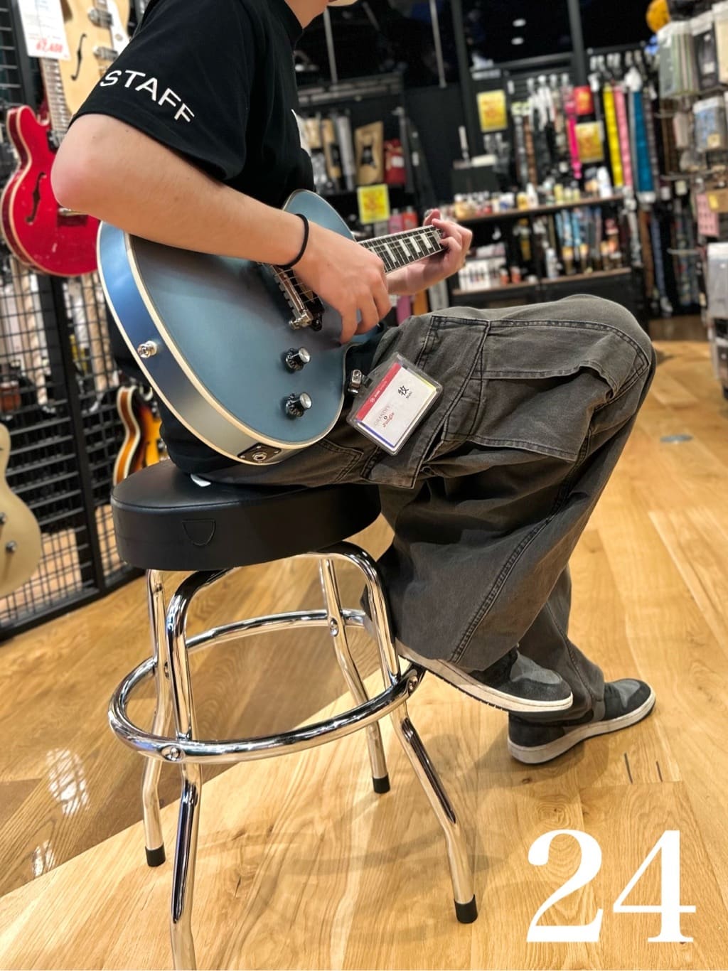 Gibson Premium Playing Stool StarLogo 30inch [ギブソン・バース