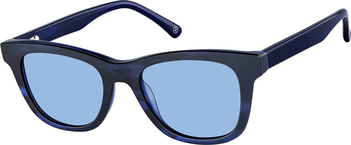 Blue Kids' Square Magnetic Snap-On Set #4463516 | Zenni Optical Canada